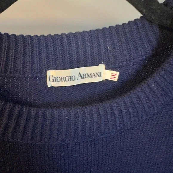 Giorgio Armani men's XXL navy knit sweater